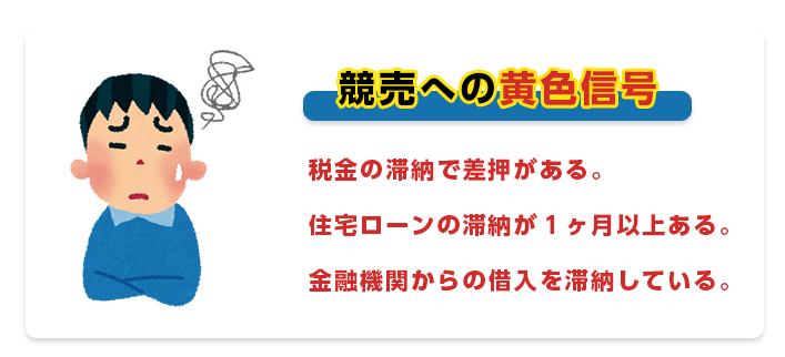 競売への黄色信号